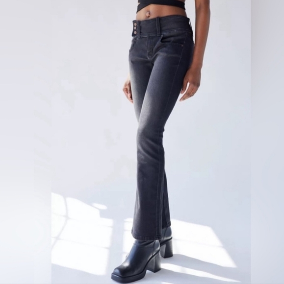BRG Denim - BDG | Belted Flare Black Jeans | Size 26 | NWT